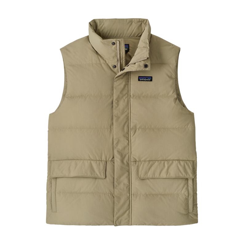 Mens Sisar Down Vest - Weathered Stone