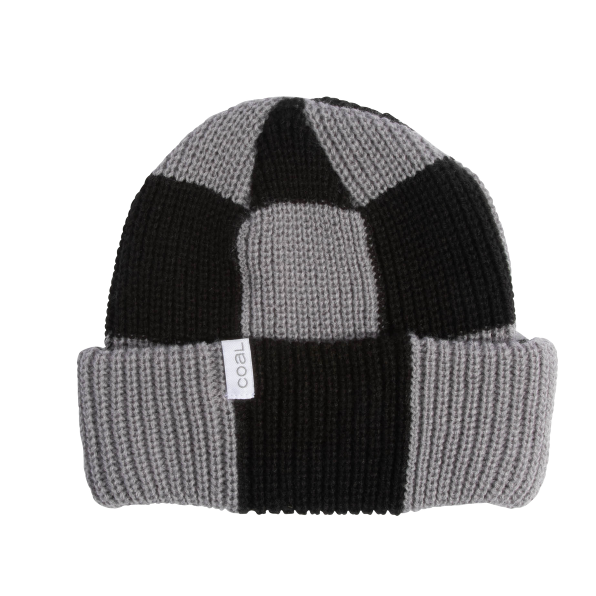Frena Baggy Beanie - Mid Grey Check