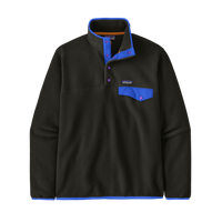 Mens Lw Synch Snap T Pullover - Black w/P6 Blue