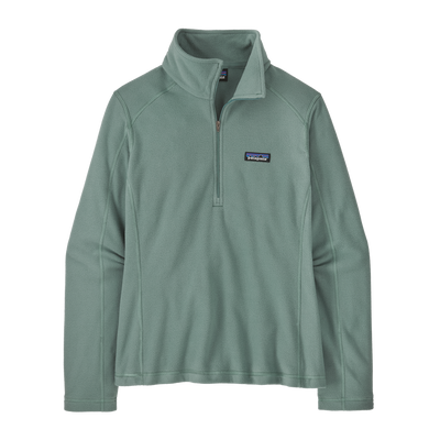 370636 Patagonia Womens Micro D 1 4 Zip - Cover Green