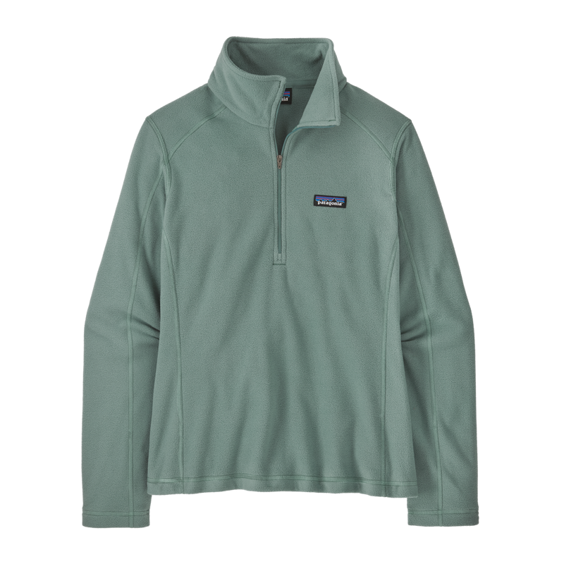 370636 Patagonia Womens Micro D 1 4 Zip - Cover Green