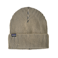 Fisherman's Rolled Beanie - Contrast Stripe: Weathered Stone