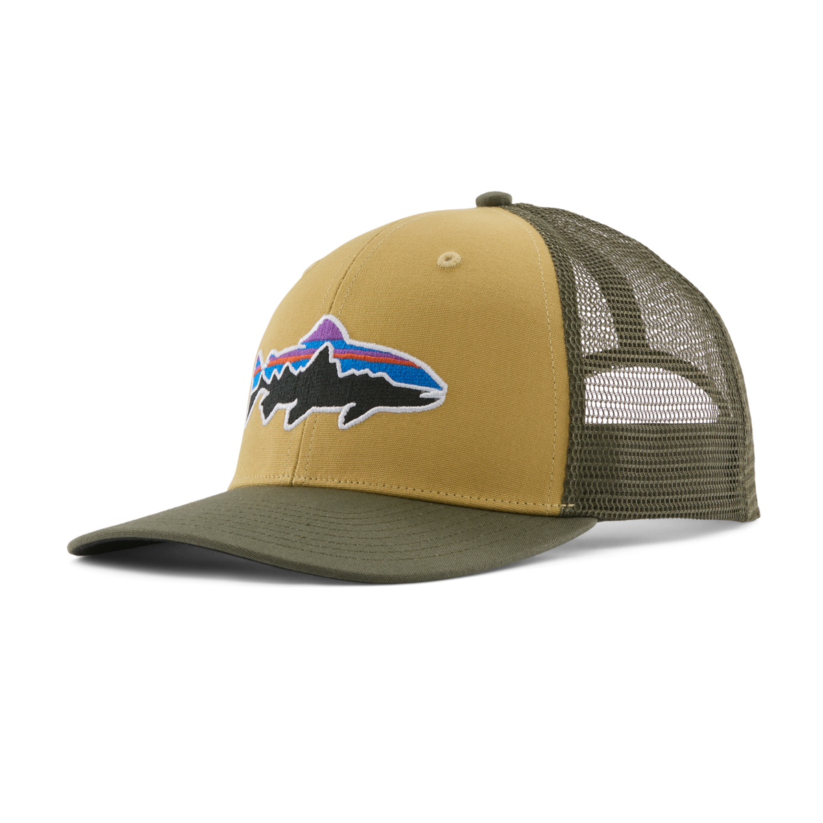 Patagonia Fitz Roy Trout Trucker Hat - Lynx Tan