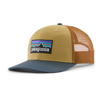 557378 Patagonia P 6 Logo Trucker Hat - Lynx Tan