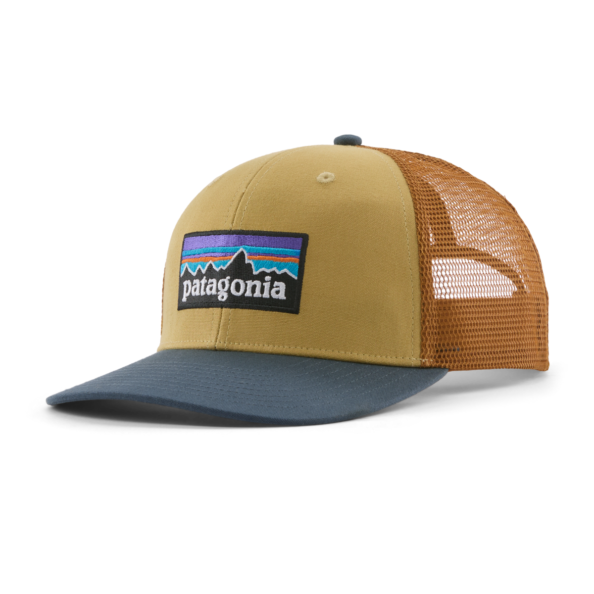 557378 Patagonia P 6 Logo Trucker Hat - Lynx Tan