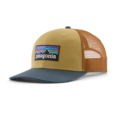 557378 Patagonia P 6 Logo Trucker Hat - Lynx Tan