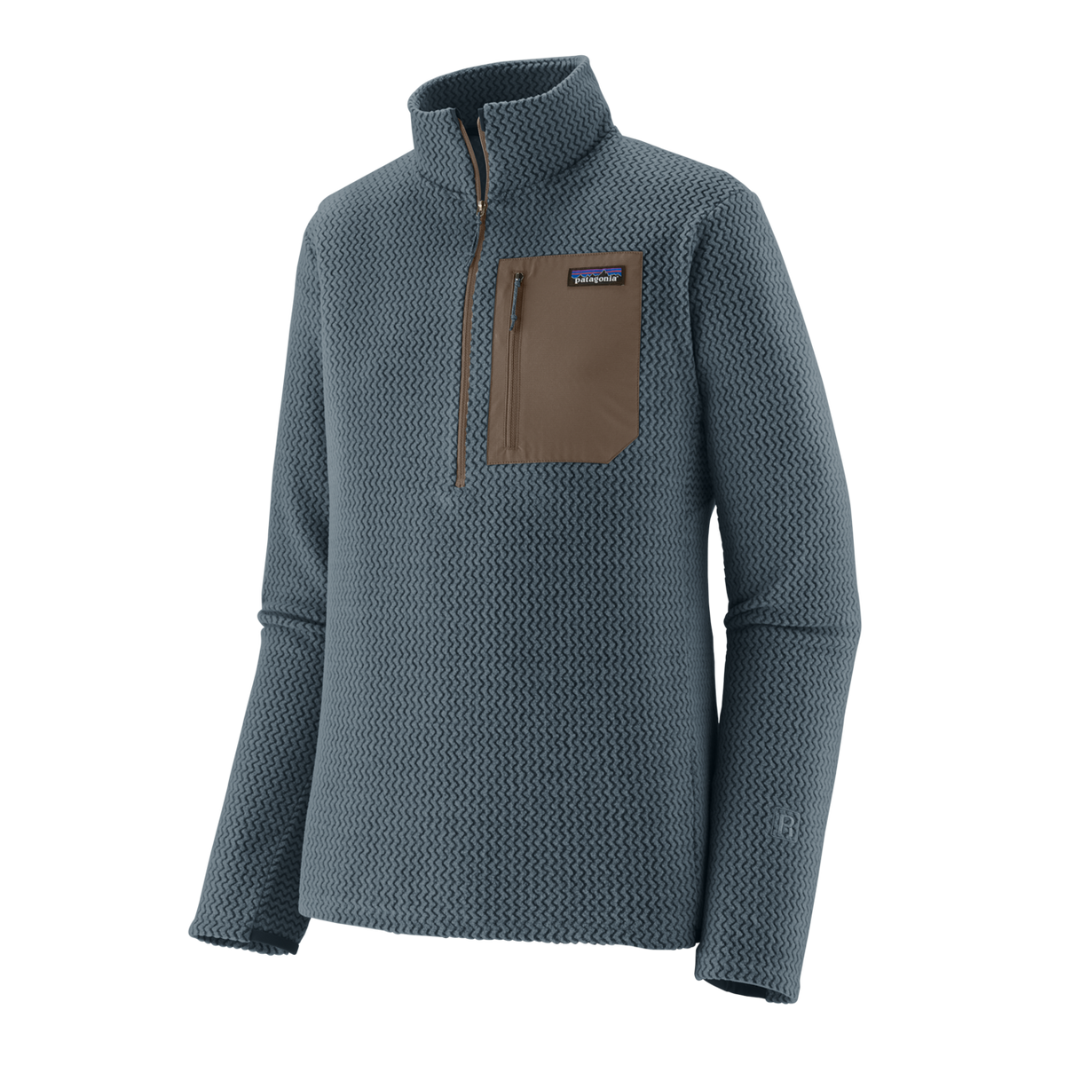 Mens R1 Air Zip Neck - Summit Blue