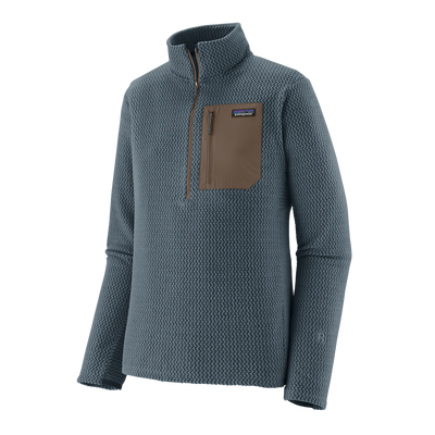 Mens R1 Air Zip Neck - Summit Blue