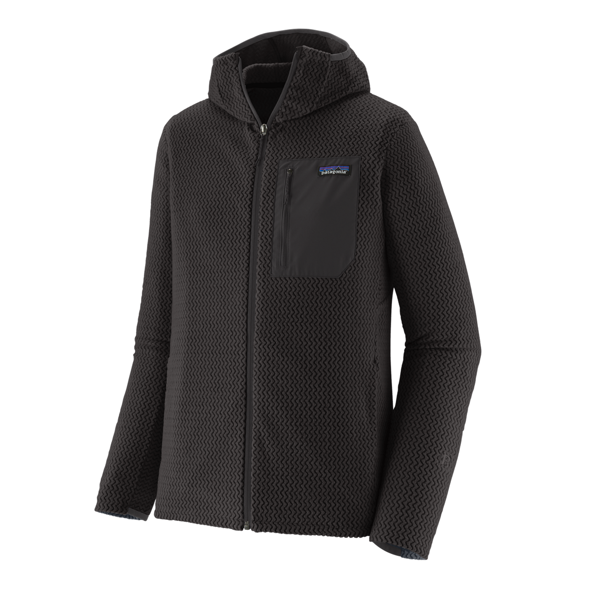 Mens R1 Air Full Zip Hoody - Black
