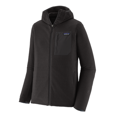 Mens R1 Air Full Zip Hoody - Black
