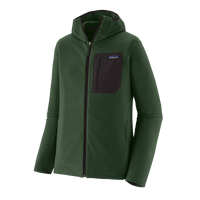 Mens R1 Air Full Zip Hoody - Treeline Green