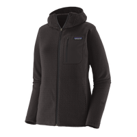 Womens R1 Air Full Zip Hoody - Black