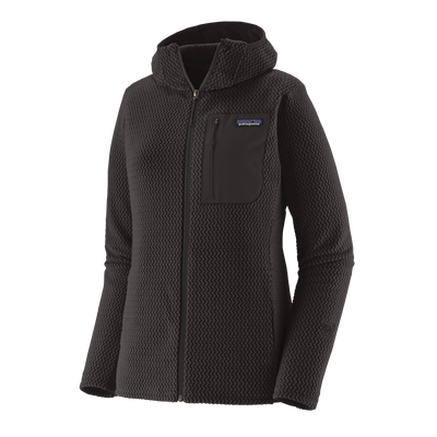 Womens R1 Air Full Zip Hoody - Black