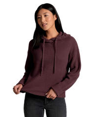 Women's Fireside Sweater Hoody - MULBERRY