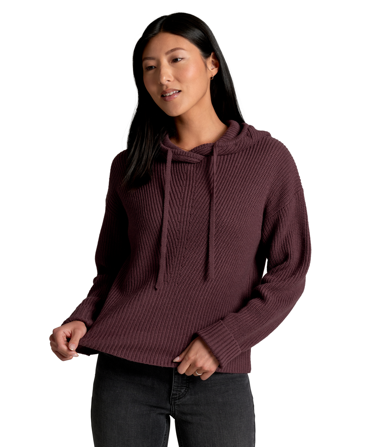Women's Fireside Sweater Hoody - MULBERRY