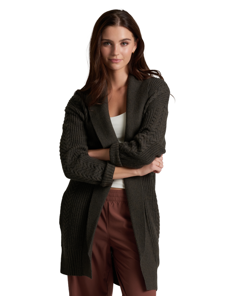 Women's Fireside Cardigan - CHARCOAL