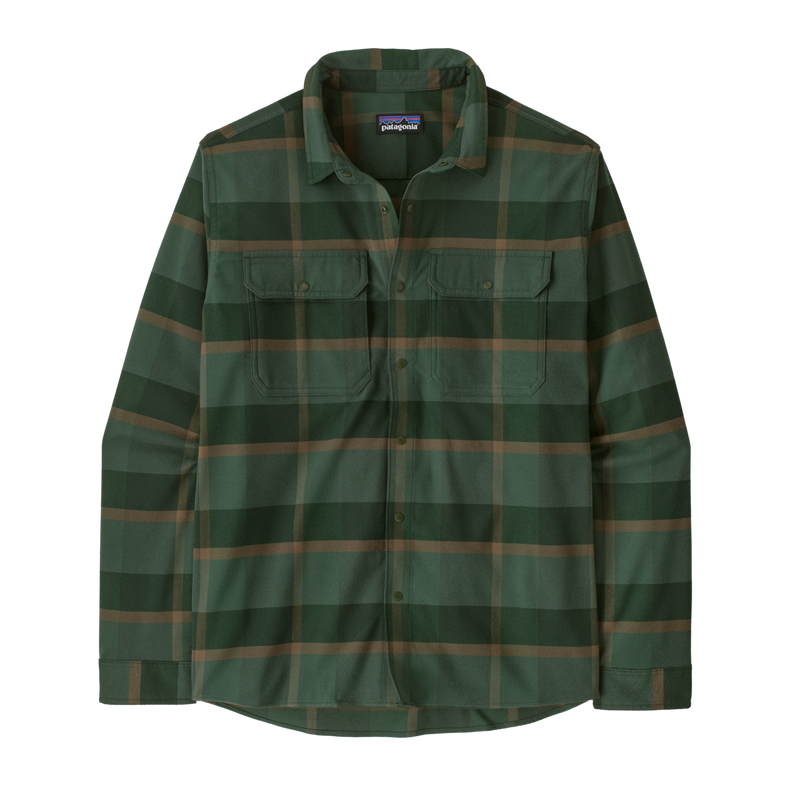 Mens Canyonite Flannel Shirt - Road Trip: Treeline Green