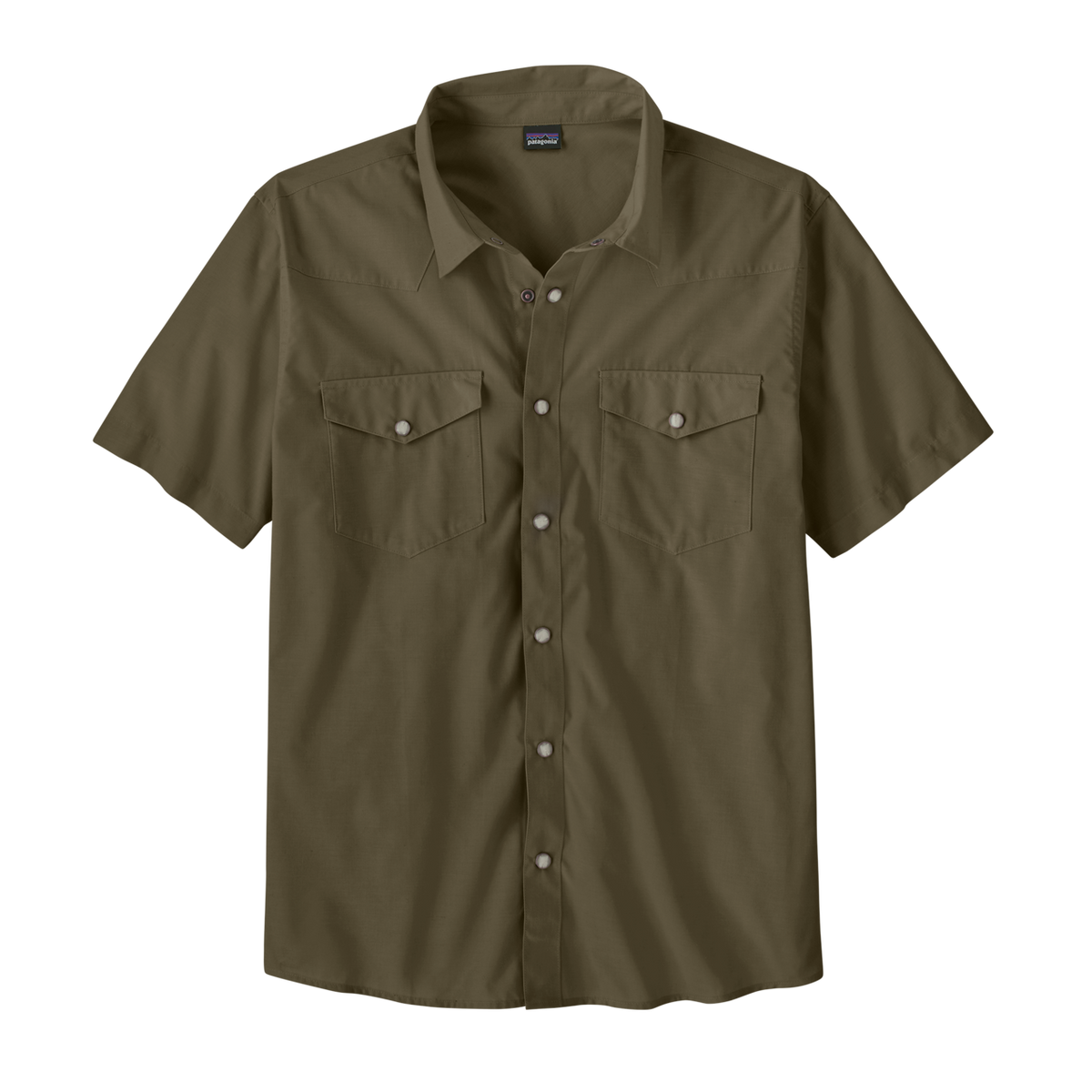 Mens Go To Western Shirt - Whole Weave: Basin Green