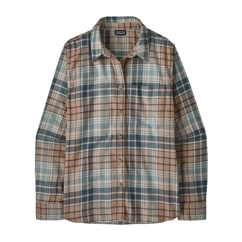 Womens Lightweight Fjord Flannel Shirt - Depth: Blue Sage