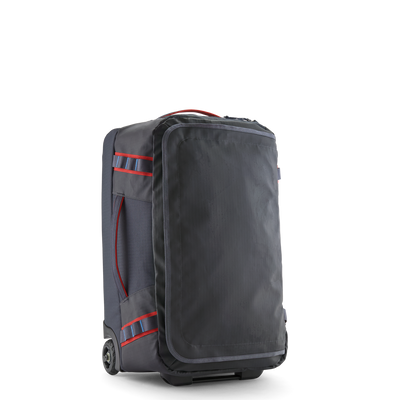 Patagonia Black Hole Wheeled Duffel 40L - Smolder Blue w/Amanita Red