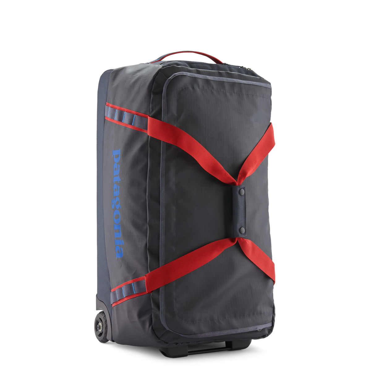 Patagonia Black Hole Wheeled Duffel 70L 2 - Smolder Blue w/Amanita Red