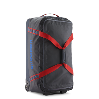 Patagonia Black Hole Wheeled Duffel 70L 2 - Smolder Blue w/Amanita Red