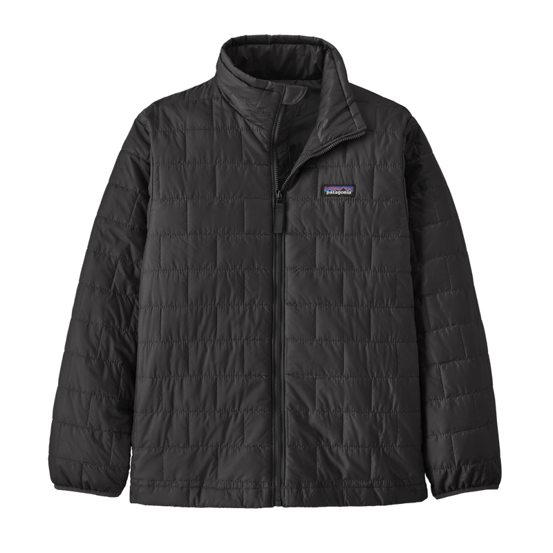 Kids Nano Puff Brick Quilt Jacket - Black