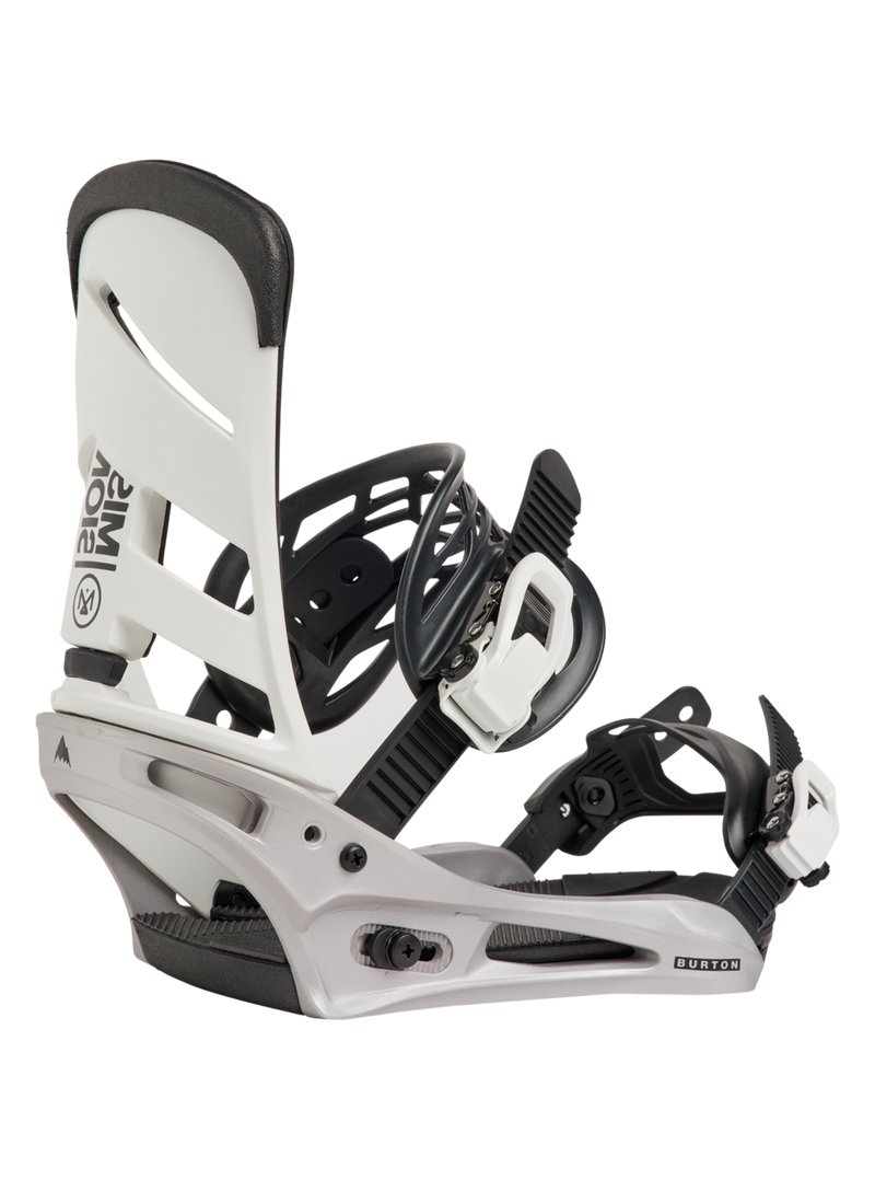 Men's Mission Re:Flex Snowboard Bindings 2027 - White/Silver