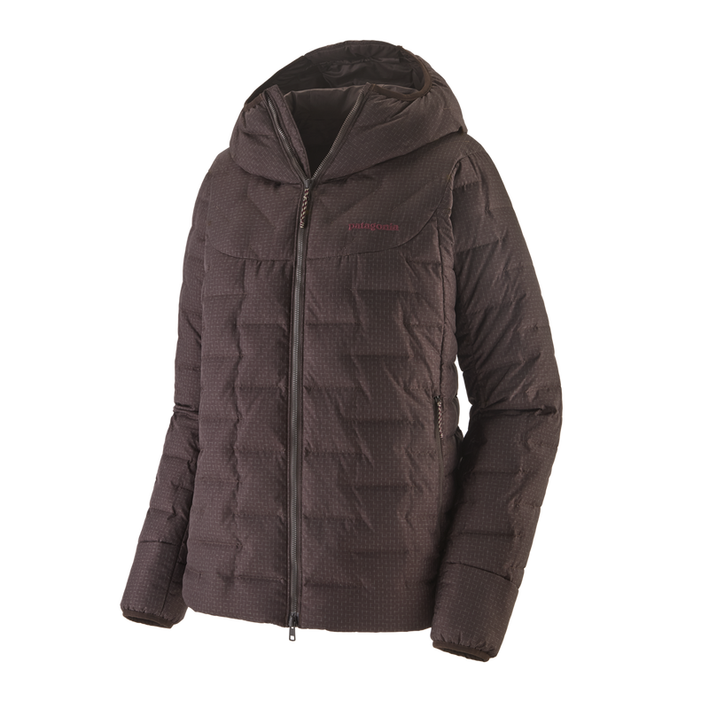 Womens Durable Down Hoody - Den Brown