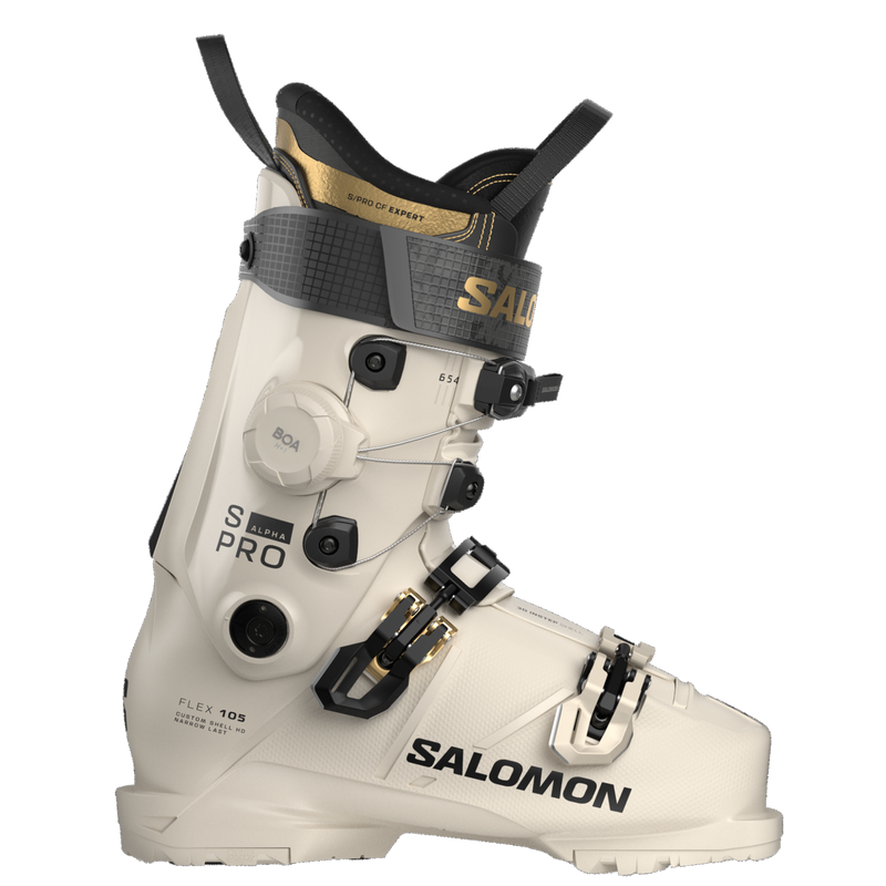 Womens S Pro Alpha C Boa 105 Ski Boots 2027 - Birch / Black