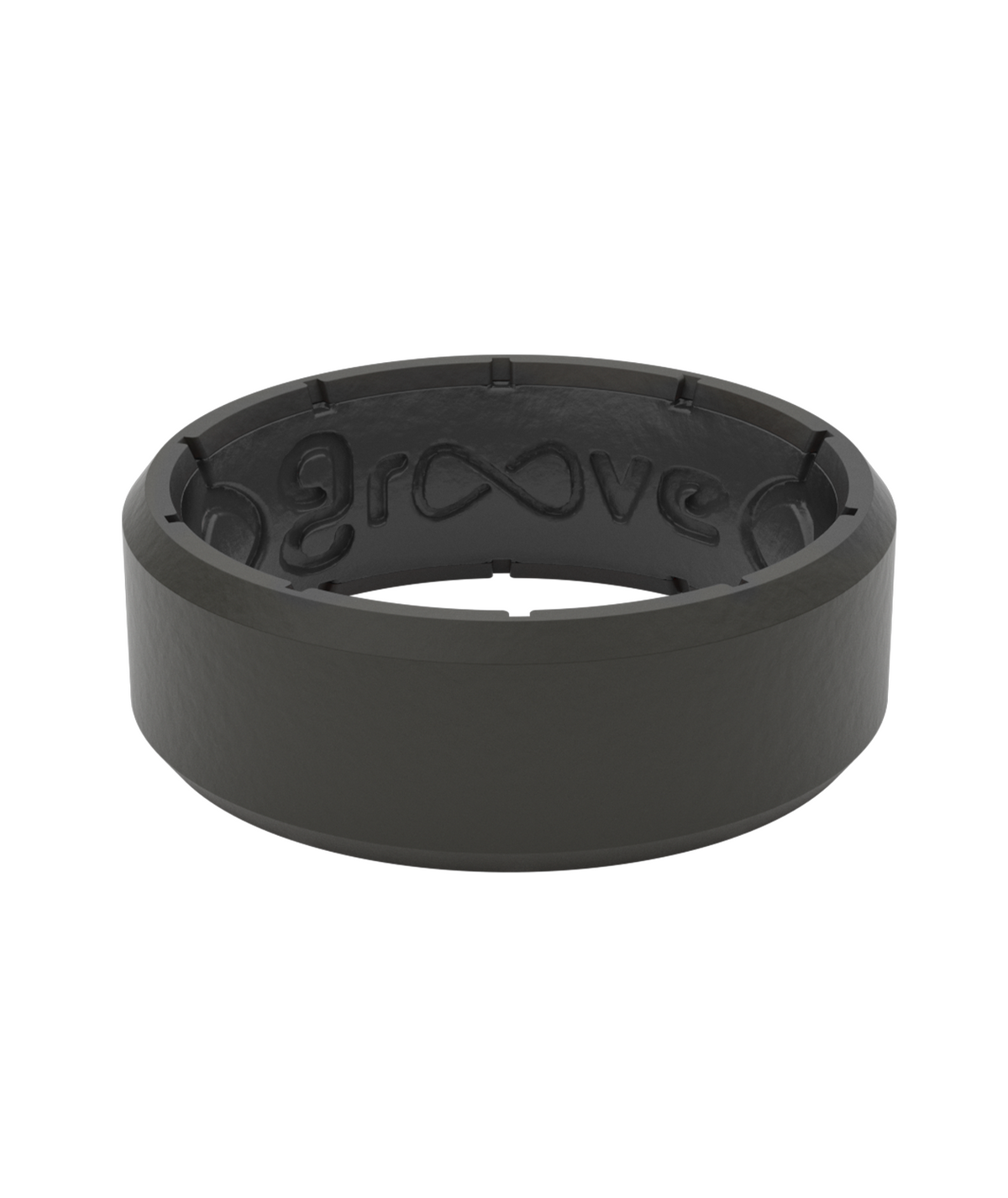 Mens Edge Ring - Black/Black