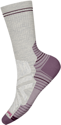 Smartwool Womens Hike Light Cushion Crew Socks - Ash-Purple Dawn