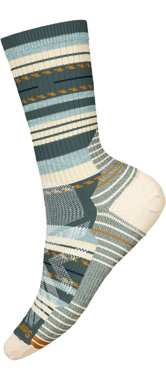 Smartwool Womens Hike Light Cushion Margarita Crew Socks - Dusty Teal
