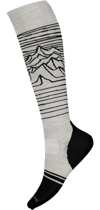 Snowboard Full Cushion Iguchi Pattern OTC Socks - ASH