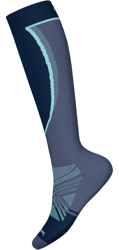 Women's Ski Targeted Cushion Extra Stretch OTC Socks - NIGHTFALL BLUE
