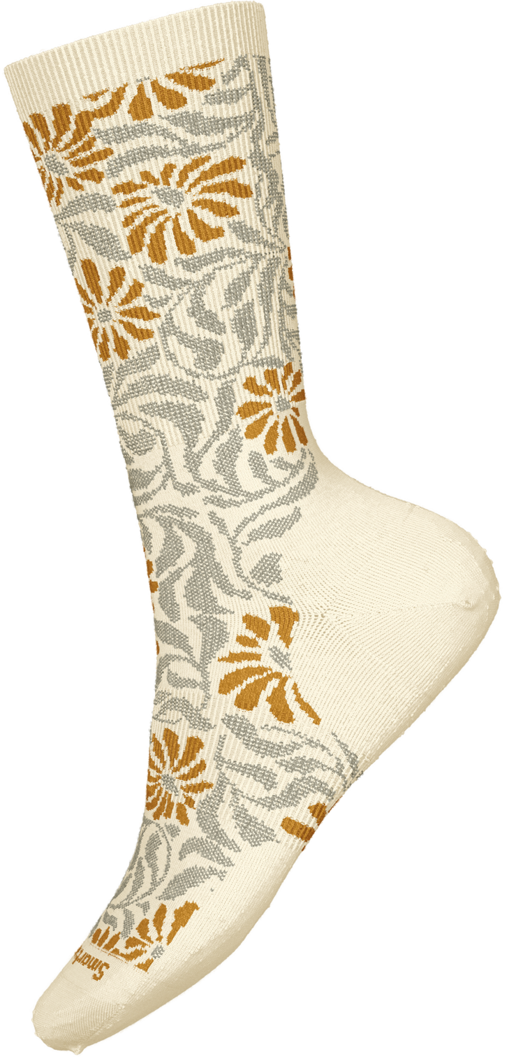 Everyday Floral Crew Socks - Natural