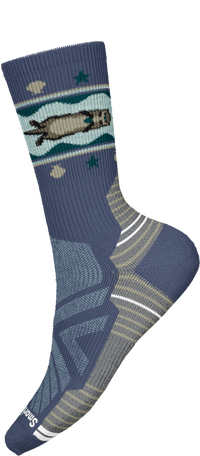 Womens Hike Light Cushion Otter Float Crew Socks - Nightfall Blue