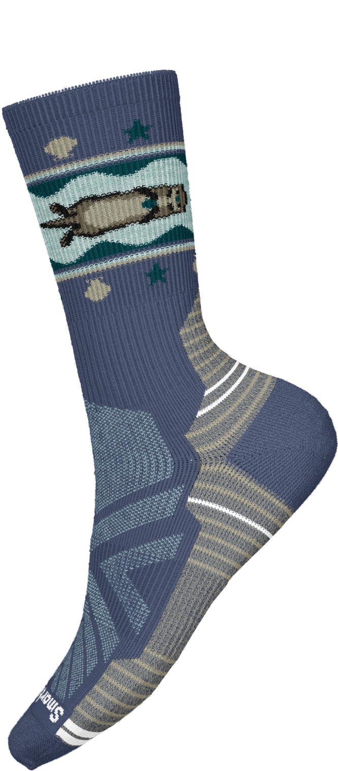 Womens Hike Light Cushion Otter Float Crew Socks - Nightfall Blue