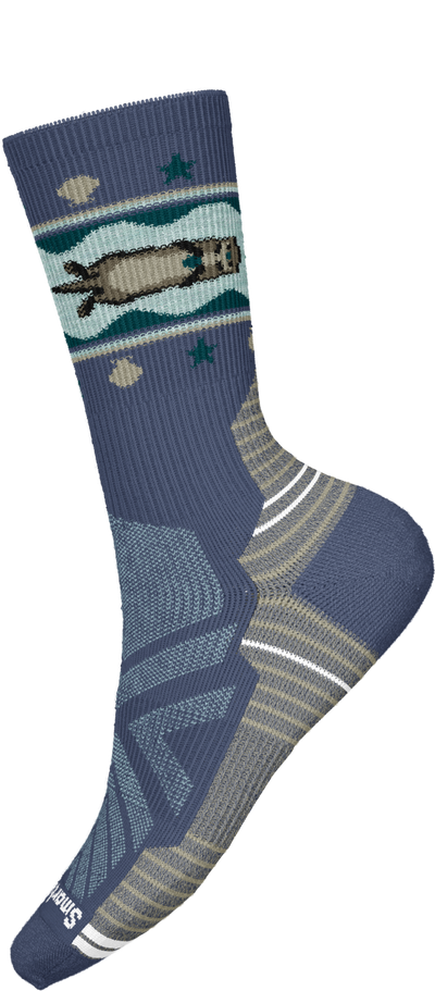 Womens Hike Light Cushion Otter Float Crew Socks - Nightfall Blue