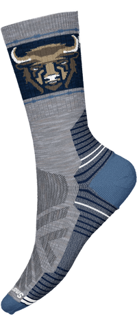 Hike Light Cushion Bison Crew Socks - Light Gray