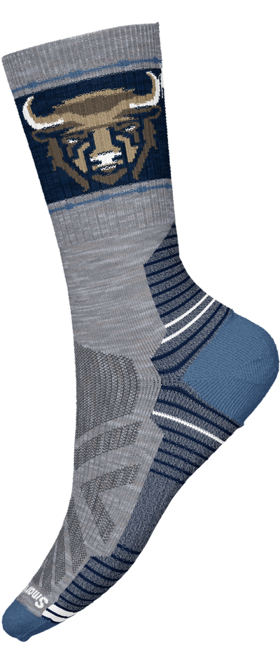 Hike Light Cushion Bison Crew Socks - Light Gray
