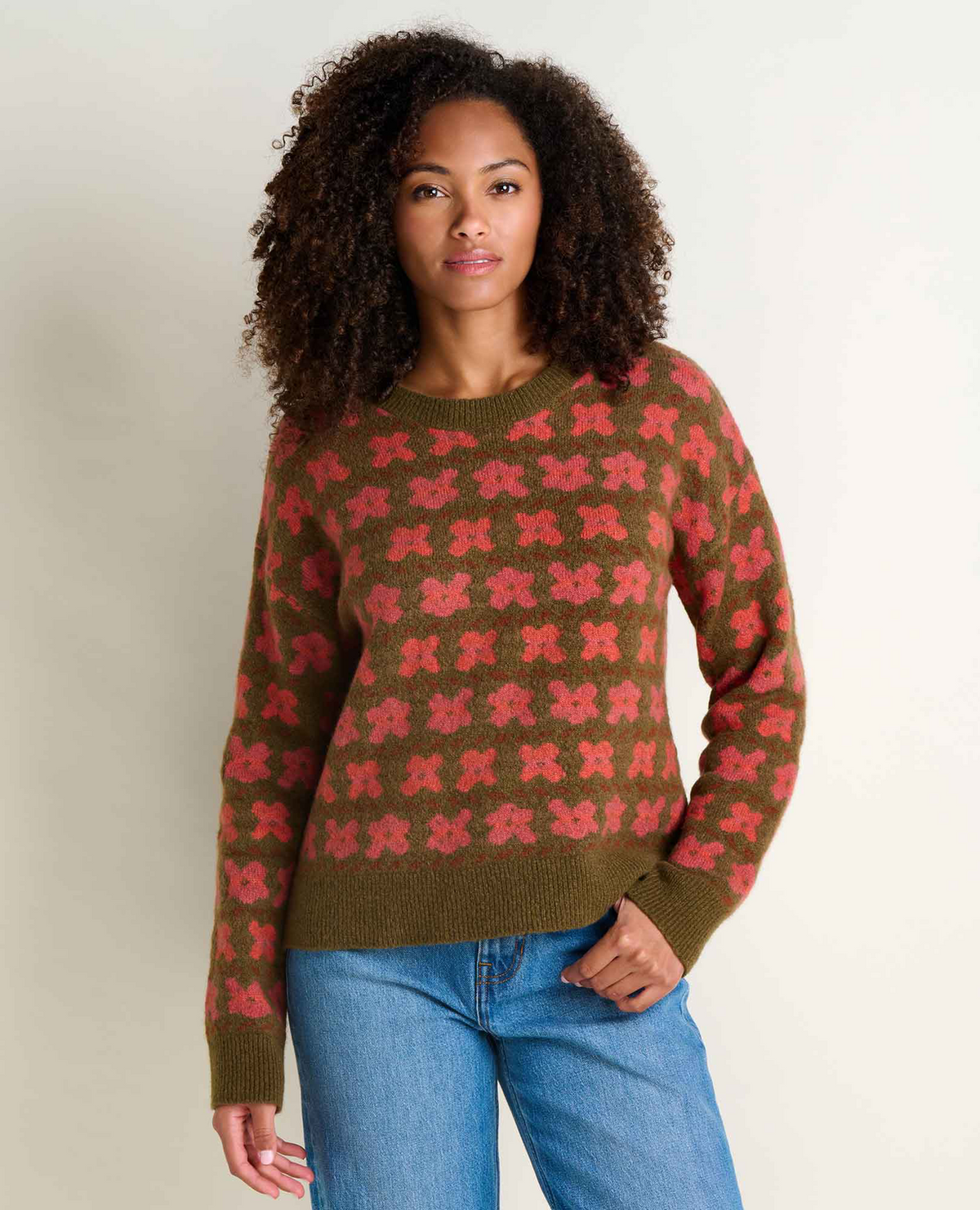 Women's Wasatch Crew Sweater - Fir Pattern