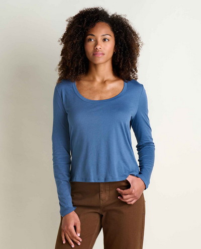 Women's Whisper LS Tee - Canal