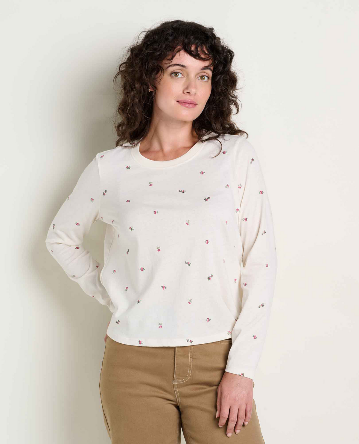 Women's Re-Form LS Crew - Salt Ditsy Print