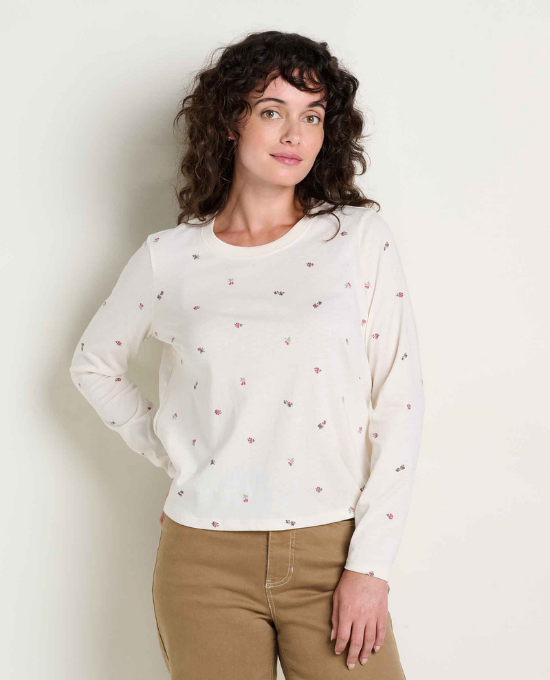 Women's Re-Form LS Crew - Salt Ditsy Print