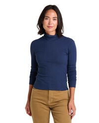 Women's Rosalie LS T-Neck - True Navy Texture