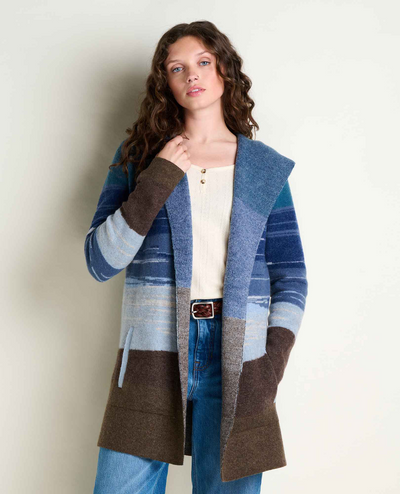 Women's Merino Heartfelt Hoodie - Twilight Pattern