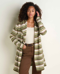 Women's Merino Heartfelt Hoodie - Fir Pattern