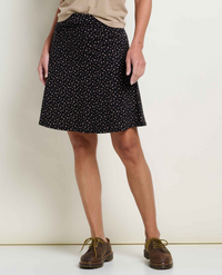 Women's Chaka Skirt - Black Ditsy Dot Print