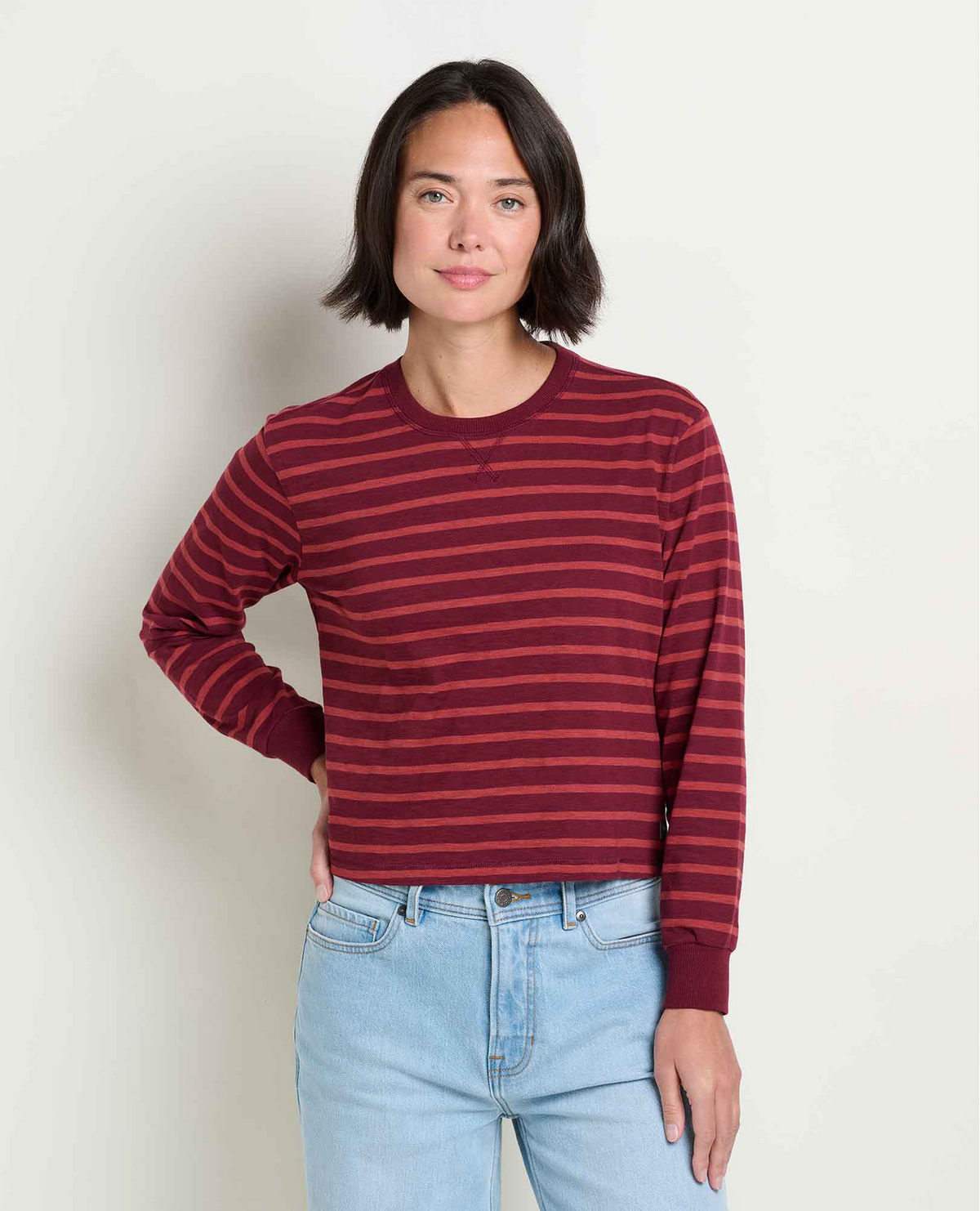 Women's Boundless Jersey LS Tee - Port Pattern